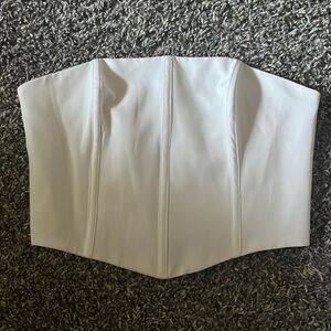 White corset top